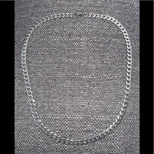 Stainless steel curb link necklace